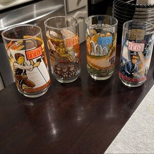 Star Wars Return of the Jedi Colorful Glass Set